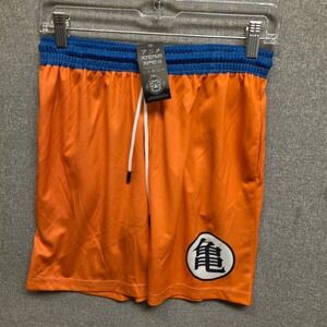 Anime Ape Dragon Ball Z Goku Mesh Athletic Shorts Orange Blue Kame Symbol Mens M